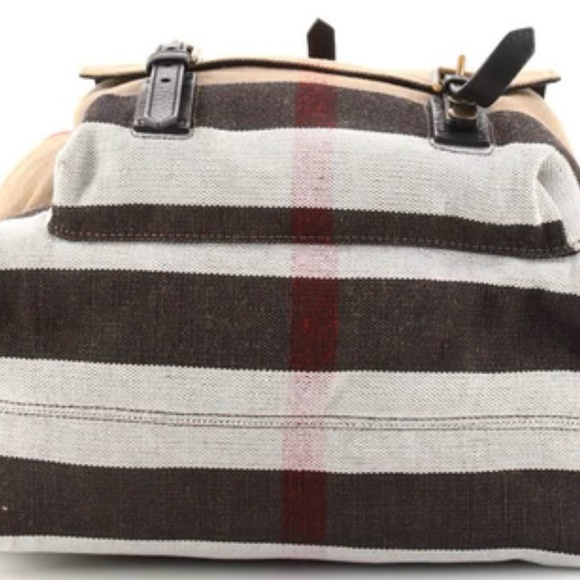 Burberry Brookdale Backpack Mega Check Canvas Medium - Picture 5 of 8